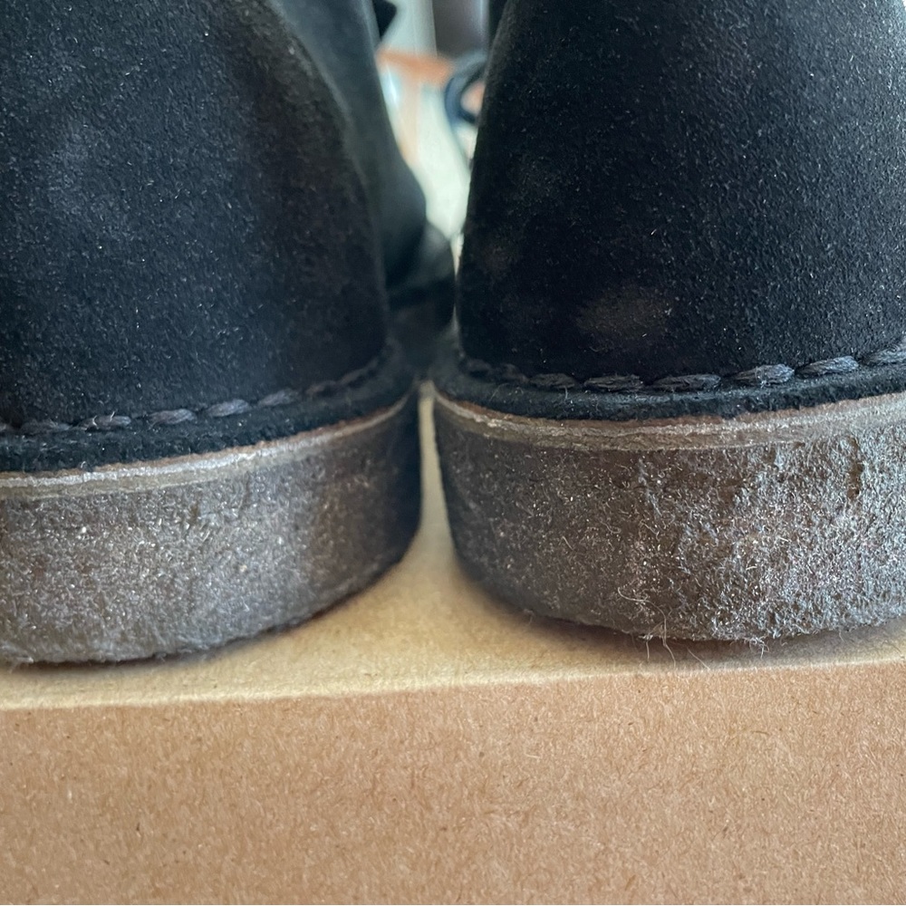 Clarks Originals Womens Black Suede Boots/Shoes - Picture 5 of 6